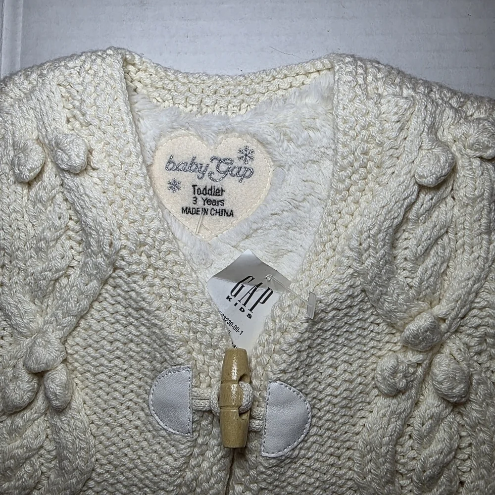 BABY GAP GIRLS KNIT VEST SIZE 3 Wool Blend